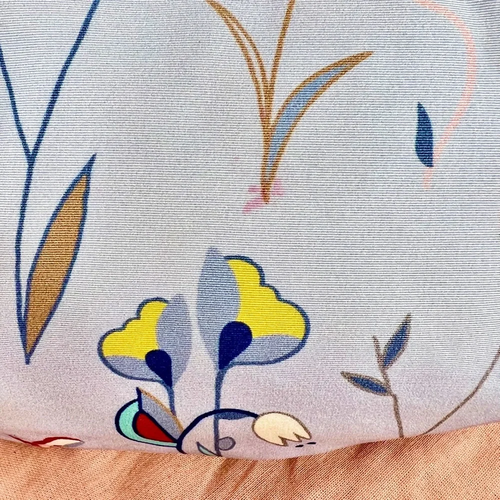 Miu Miu Baby Blue Silk Lined Clutch/Cosmetic Bag